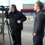 Crew starts shooting at the KCCNE Showroom in downtown Providence RI