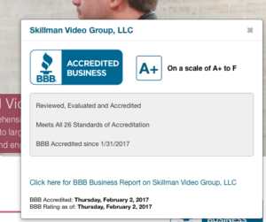 Better Business Bureau Score